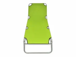 Best Tumbona plegable de acero con recubrimiento polvo manzana ES696717 Verde
