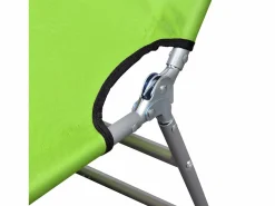 Best Tumbona plegable de acero con recubrimiento polvo manzana ES696717 Verde