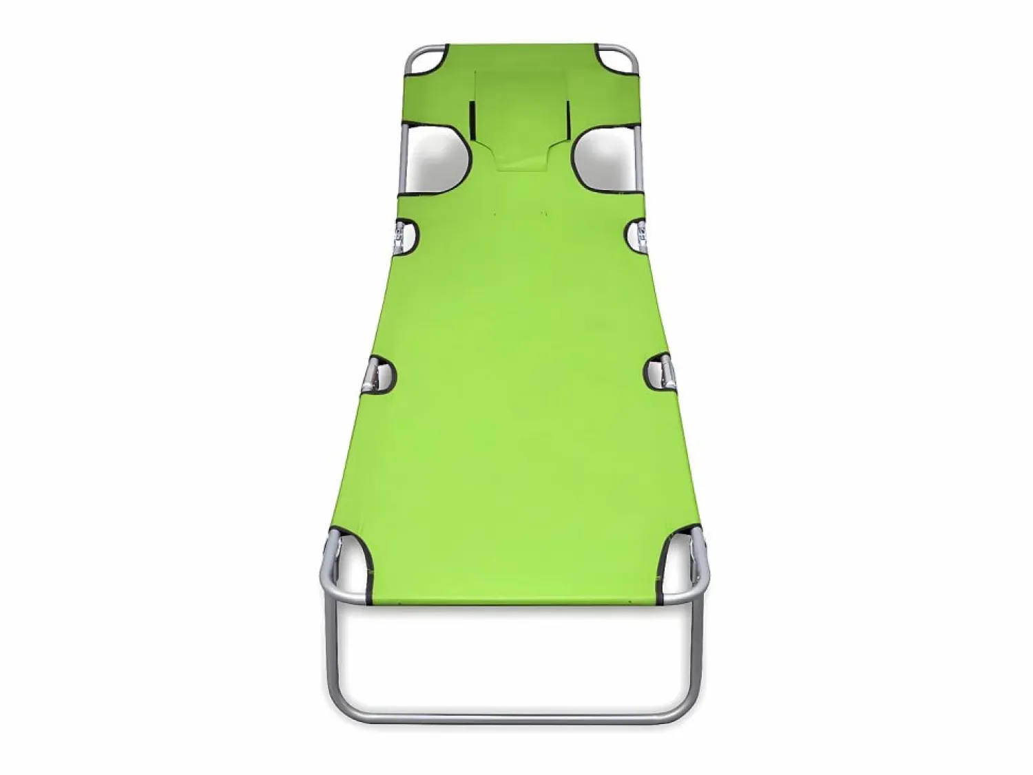 Tumbona plegable de acero y cojín de cabeza acero manzana ES538350 Tumbona