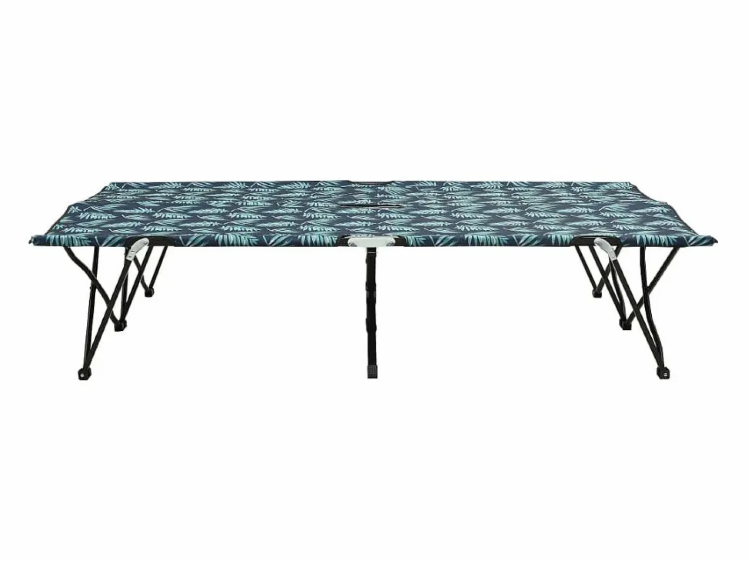 Best Tumbona plegable para 2 personas acero con estampado de hojas ES39360 Tumbona