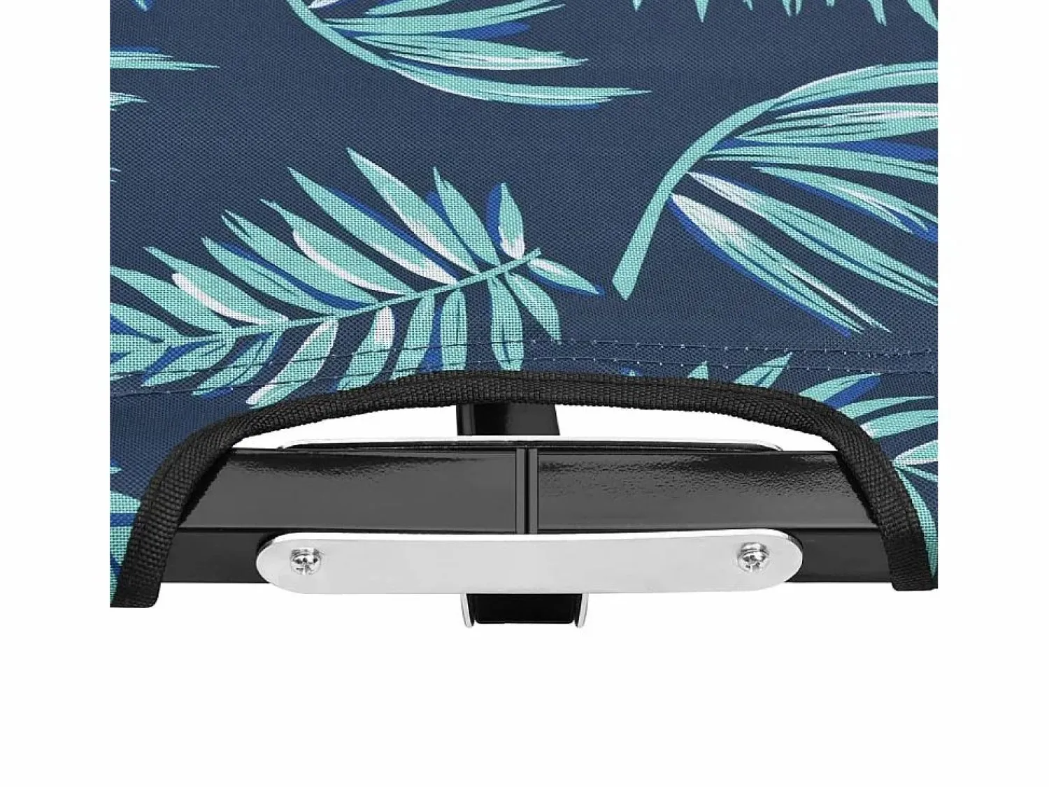 Best Tumbona plegable para 2 personas acero con estampado de hojas ES39360 Tumbona
