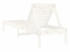 Clearance Tumbonas 2 unidades madera maciza de pino 199,5x60x74 cm Tumbona