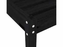 Clearance vidaxl Tumbonas 2 unidades madera maciza de pino 199,5x60x74 cm Negro