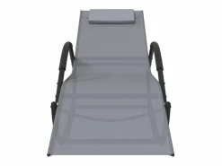 Discount Tumbonas mecedoras 2 uds acero y textilene Tumbona