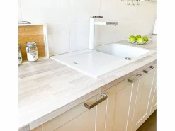 Online Essebagno Ultrate Grifo mezclador fregadero y cromado Blanco