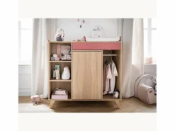 Clearance Sauthon Un cambiador convertible en escritorio Rosa