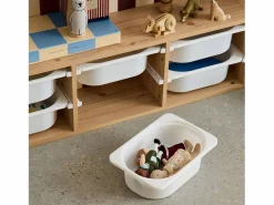 Sweeek Unidad de almacenamiento para niños, 6 cubos natural