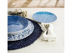 Best Vajilla Aquilea Bidasoa 18 piezas 6 servicios porcelana Azul
