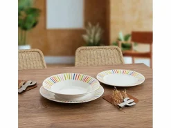 Vajilla California Quid 18 piezas 6 servicios porcelana
