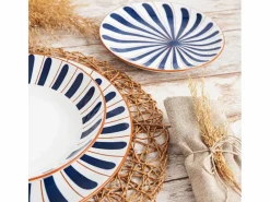 Vajilla Oceanika Bidasoa 18 piezas 6 servicios porcelana /marrón