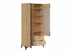 Hot Petits-Meubles Vajillero 2 puertas 2 cajones Mao Madera Color natural claro