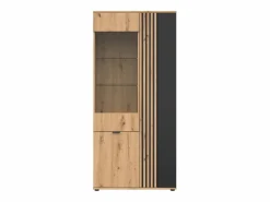 New Petits-Meubles Vajillero 3 puertas Ezra Madera Color natural claro