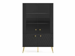 Hot Petits-Meubles Vajillero 4 puertas Manoé Negro