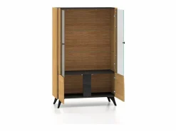 Outlet Vajillero 4 puertas Soah Madera y Vitrina Para Vajilla
