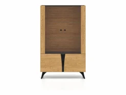 Outlet Vajillero 4 puertas Soah Madera y Vitrina Para Vajilla