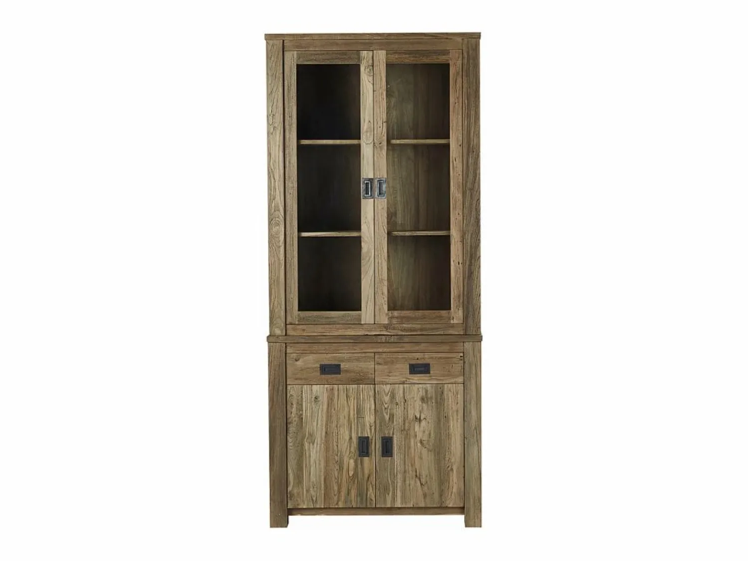Best BERAH GETAH Vajillero de madera de teca reciclada maciza Color natural claro