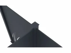 Best Valla de aluminio con motivo vegetal Kit inicial Alt.164 x An.118 cm Antracita BRAMENO Cercados Y Ocultación