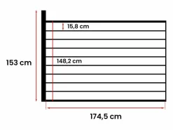 Online Valla para montar Alt. 148 cm kit 9 tablones + 1 poste antracita - PALIZO Cercados Y Ocultación