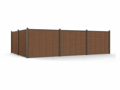 Online Valla para montar Alt. 148 cm kit 9 tablones + 1 poste antracita - PALIZO Cercados Y Ocultación