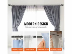 Online Varillas de Cortinas Dobles SucceBuy, Longitud Ajustable de 91.4-182.9 cm, para Salones, Dormitorios, Baños Persianas De Interior