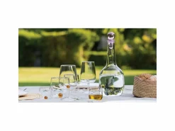Vaso Bilia Zafferano de vidrio borosilicato, juego de 6 piezas, color oro