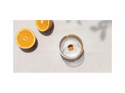 Vaso Bilia Zafferano de vidrio borosilicato, juego de 6 piezas, color oro