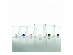 Vaso Bilia Zafferano de vidrio borosilicato juego de 6 piezas Color
