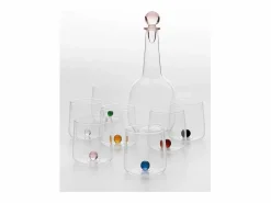 Vaso Bilia Zafferano de vidrio borosilicato, juego de 6 piezas, color