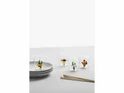 New Vaso de vidrio borosilicato, Pez y Alga, /ámbar 350 ml, Marine Garden Amarillo