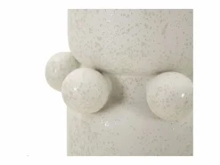 Outlet Vaso moderno de cerámica con acabado mate Bubbles Beige