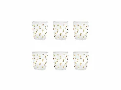Vaso Zafferano para fiesta, color dorado y , 45 cl, juego de 6 unidades