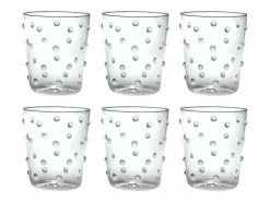 Vaso Zafferano para fiestas, vidrio , 45 cl, juego de 6 piezas