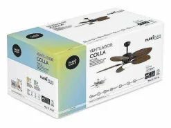 New Ventilador Dc Colla 5 Aspas Led Memoria De Color Aire Acondicionado, Ventilación