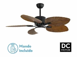 New Ventilador Dc Colla 5 Aspas Led Memoria De Color Aire Acondicionado, Ventilación