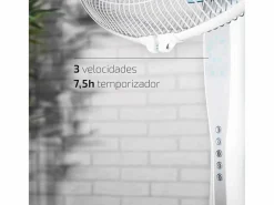 Sale Ventilador de pie Cecotec EnergySilence 530 Power Connected 50W 5 aspas 110-130 cm Aire Acondicionado, Ventilación