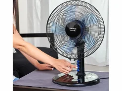 Taurus Alpatec Ventilador de sobremesa Taurus Boreal 12 Elegance 40W azul/ Ø30 cm Negro