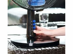 Taurus Alpatec Ventilador de sobremesa Taurus Boreal 12 Elegance 40W azul/ Ø30 cm Negro