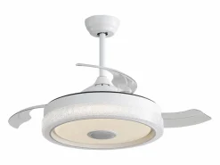 Best Ventilador de techo de 2 pulgadas - Ventilador de techo con iluminación LED y reproductor de música Bluetooth - para sala de estar y dormitorio Aire Acondicionado, Ventilación