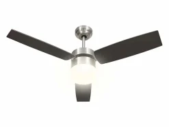 Clearance Ventilador de techo con luz con mando marrón oscuro 108 cm ES688622 Marru00f3n