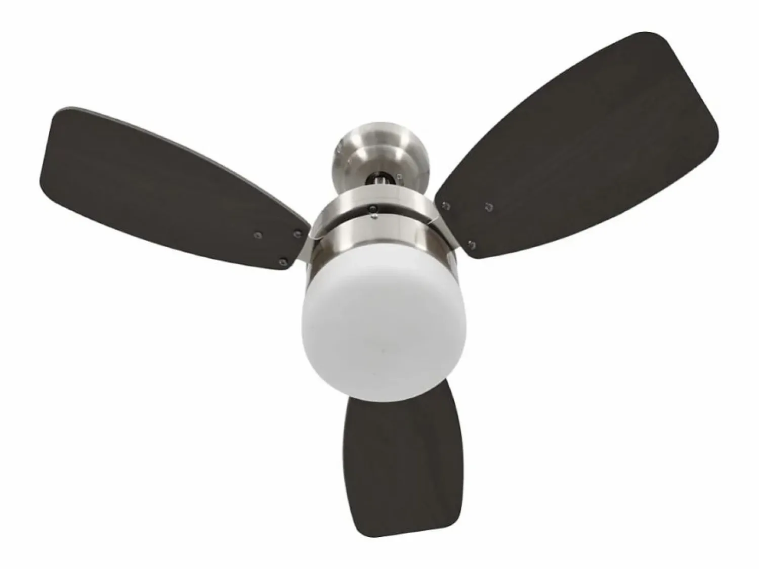 Online Ventilador de techo con luz con mando marrón oscuro 76 cm ES392597 Aire Acondicionado, Ventilación