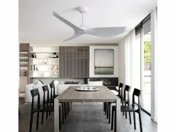 OKWISH Ventilador de techo de 52" - Con control remoto de 6 velocidades - 3 aspas de ABS -