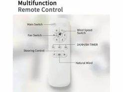 OKWISH Ventilador de techo de 52