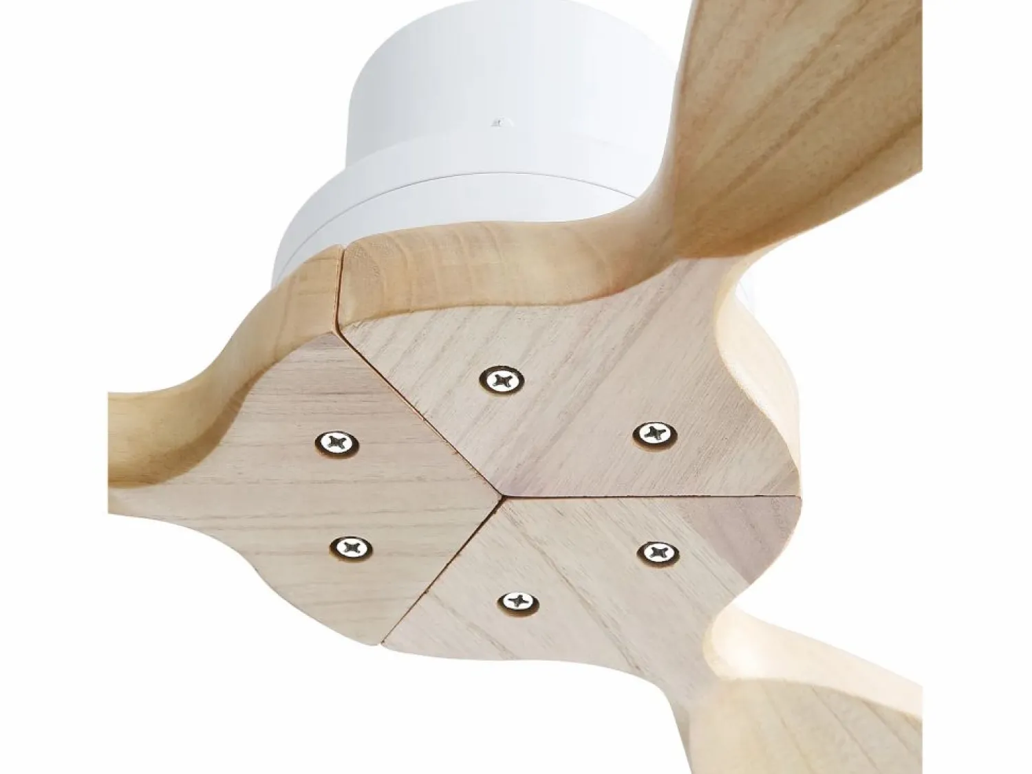 Sale Ventilador de techo de madera de 52 pulgadas - Ventilador de techo con control remoto, 6 velocidades y 3 aspas - para sala de estar Aire Acondicionado, Ventilación