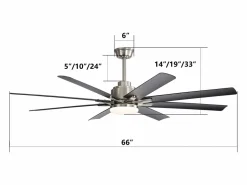 Clearance Ventilador de techo inteligente de 66