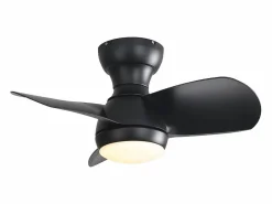 Ventilador de techo de 23 pulgadas ---- Ventilador de techo con luz LED y 3 aspas de ABS --- para dormitorio