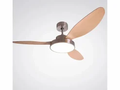 Hot Ventilador de techo Tulum Shakespear 25W 3 aspas mando a distancia natural Ø120 cm Aire Acondicionado, Ventilación