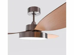 Hot Ventilador de techo Tulum Shakespear 25W 3 aspas mando a distancia natural Ø120 cm Aire Acondicionado, Ventilación