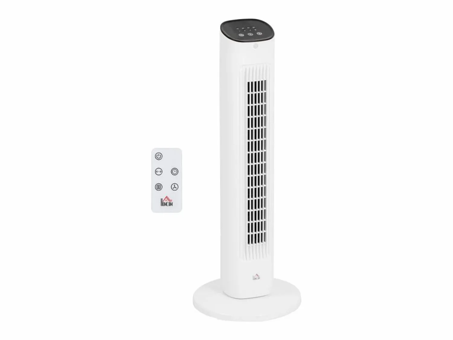 Homcom Ventilador de torre 50W con mando a distancia 3 velocidades 78 cm