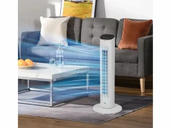 Homcom Ventilador de torre 50W con mando a distancia 3 velocidades 78 cm