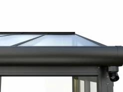 Online Veranda de aluminio y policarbonato con protección UV - 12 m² - antracita - MATHILDA Pérgola